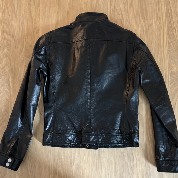Gap Women's Leather Moto Jacket - Picture 3 of 4